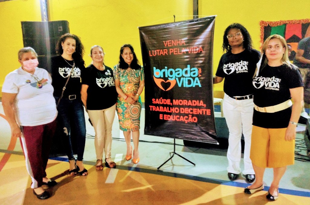 Mulheres da Brigada Pela Vida no segundo aniversário