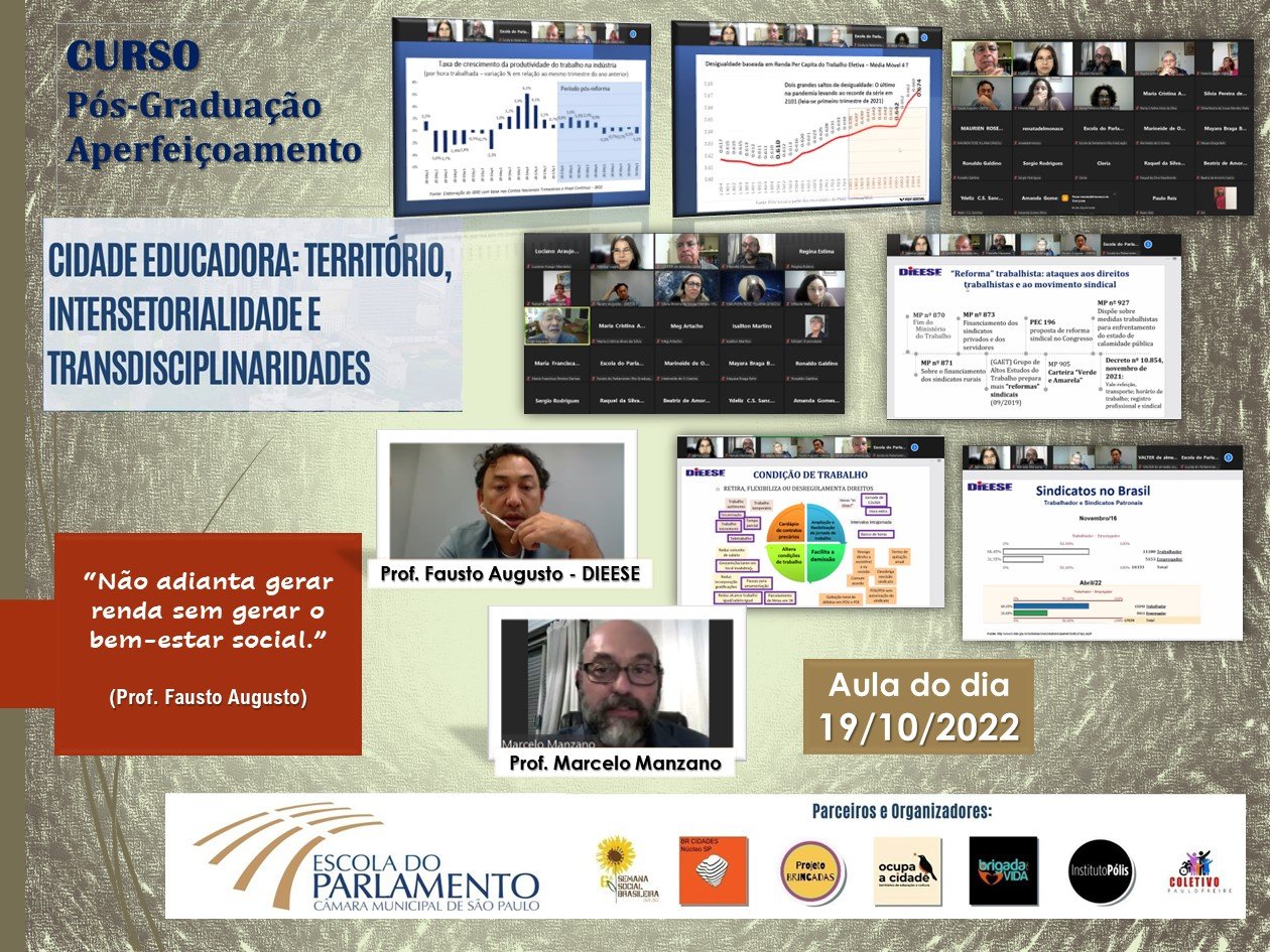 Aula com Fausto do DIEESE