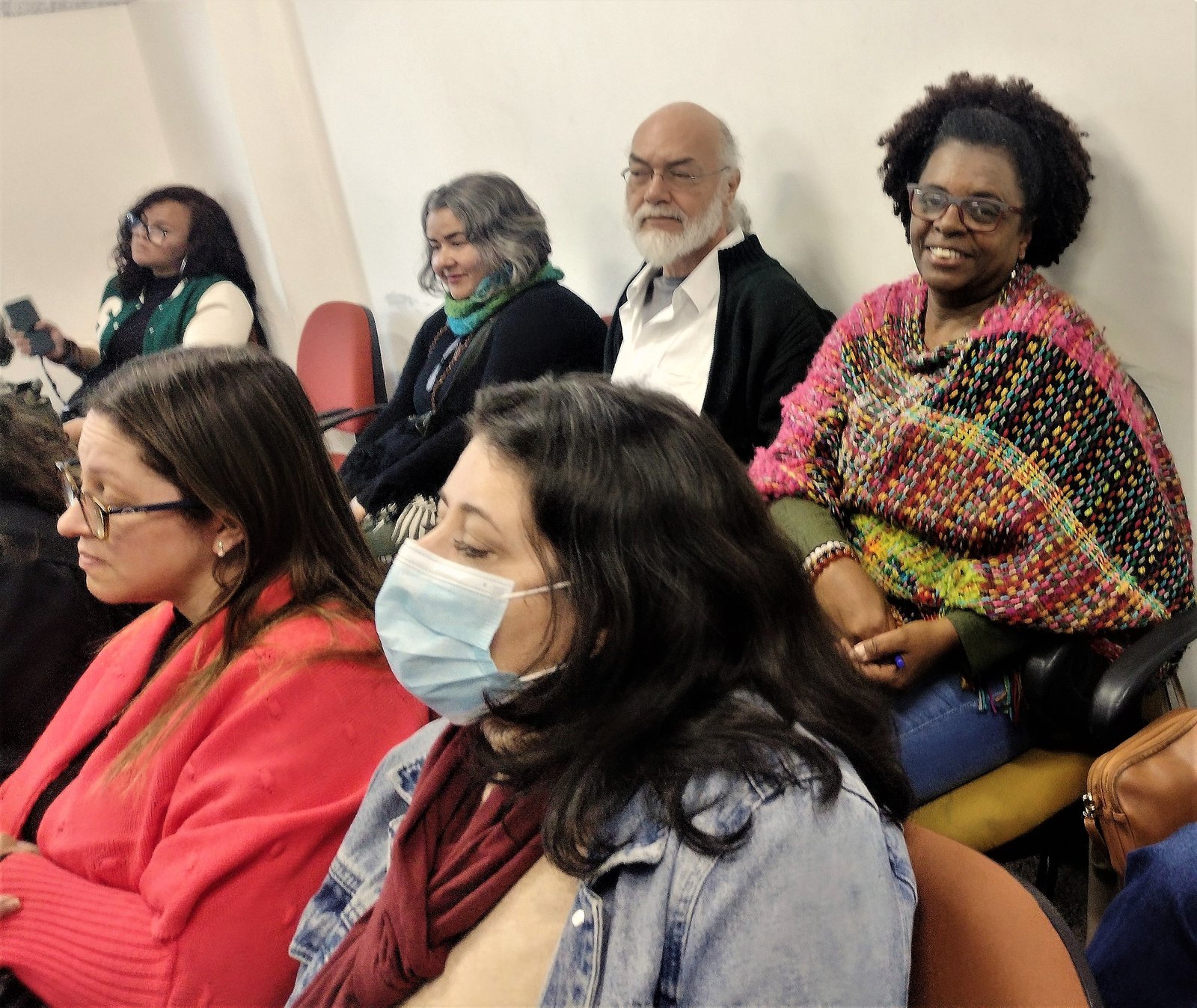 NA FRENTE ERICA TOLEDO E MICHELLY, ATRÁS CONCEIÇÃO OLIVEIRA, ELIE GHANEM E SUSETE RODRIGUES